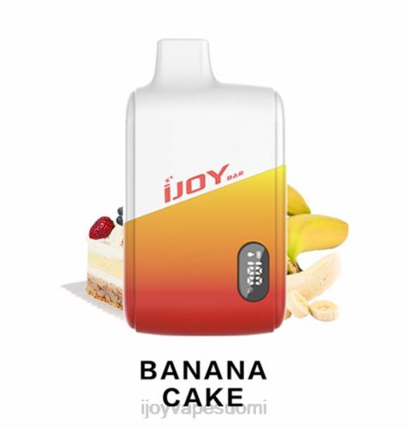 iJOY Bar IC8000 kertakäyttöinen LZF0176 banaanikakku iJOY vape disposable