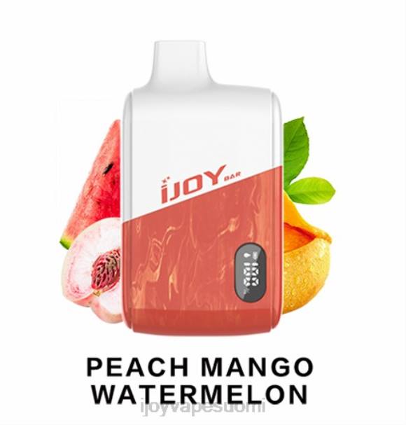 iJOY Bar IC8000 kertakäyttöinen LZF0191 persikka mango vesimeloni iJOY vape suomi