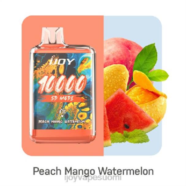 iJOY Bar SD10000 kertakäyttöinen LZF0169 persikka mango vesimeloni iJOY bar review