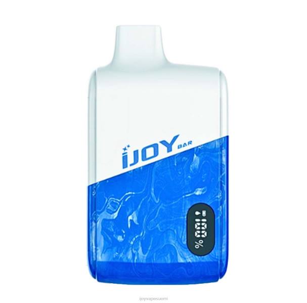 iJOY Bar Smart Vape 8000 hengitystä LZF027 valkoinen kumimainen iJOY vape review